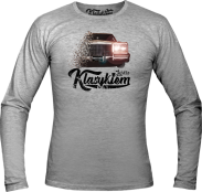 Jeżdżę klasykiem Cadillac Classic Brougham - longsleeve męski melanżowy