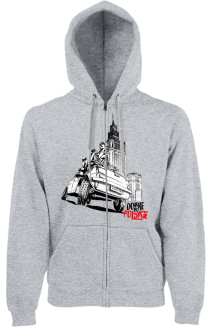 Maluch Gangsta Dobre bo Polskie - bluza męska kaptur na zamek melanżowa
