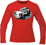 Trabant since 1958 Wakacje - longsleeve męski czerwony