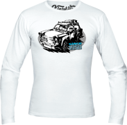 Trabant since 1958 Wakacje - longsleeve męski biały