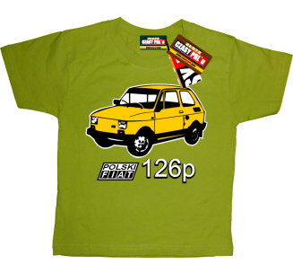 Fiat 126p Maluch- koszulka dla dzieciaka - 8