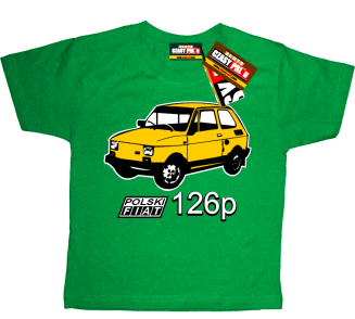 Fiat 126p Maluch- koszulka dla dzieciaka - 9