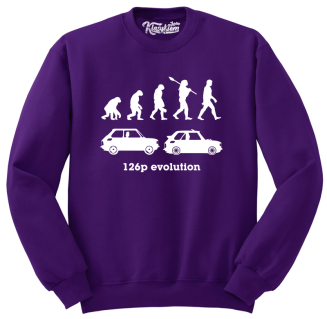 126p Evolution - bluza męska standard fioletowa