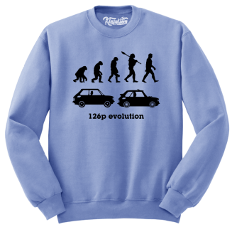 126p Evolution - bluza męska standard błękitna