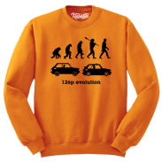 126p Evolution - bluza męska standard pomarańczowa