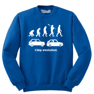 126p Evolution - bluza męska standard niebieska