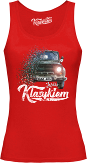 Jeżdżę klasykiem UAZ 469 - top damski czerwony