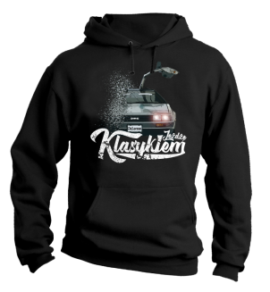 Jeżdżę klasykiem DMC DeLorean - bluza męska z kapturem - 3