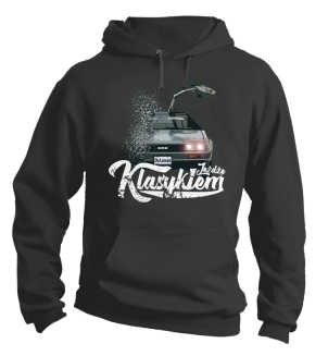 Jeżdżę klasykiem DMC DeLorean - bluza męska z kapturem - 2