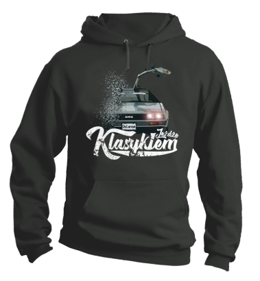 Jeżdżę klasykiem DMC DeLorean - bluza męska z kapturem