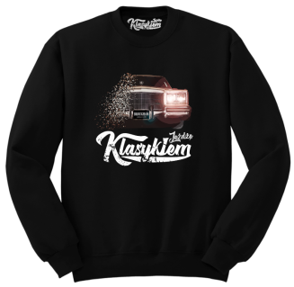 Jeżdżę klasykiem Cadillac Classic Brougham - bluza męska standard czarna