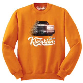 Jeżdżę klasykiem Cadillac Classic Brougham - bluza męska standard pomarańczowa