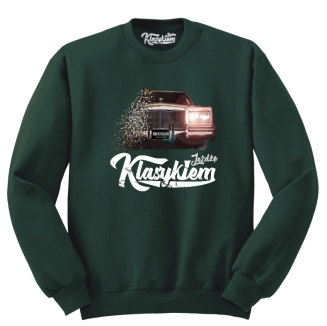 Jeżdżę klasykiem Cadillac Classic Brougham - bluza męska standard butelkowa