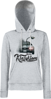 Jeżdżę klasykiem DMC DeLorean - bluza damska z kapturem - 5