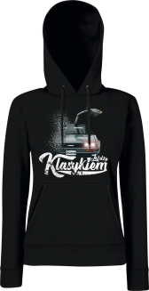 Jeżdżę klasykiem DMC DeLorean - bluza damska z kapturem - 9
