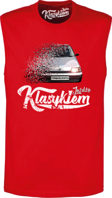 Jeżdżę klasykiem CINQUECENTO - top męski bezrękawnik