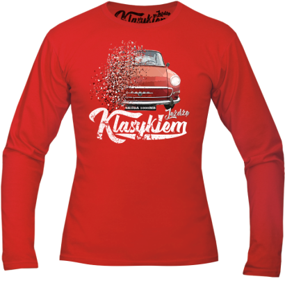 Jeżdżę Klasykiem Skoda 1000MB - longsleeve męski