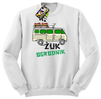 Żuk Ogrodnik Wektor - bluza męska standard biała