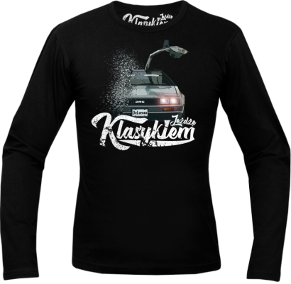 Jeżdżę klasykiem DMC DeLorean - longsleeve męski