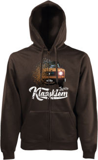 Jeżdżę klasykiem TARPAN - bluza męska kaptur na zamek - 4