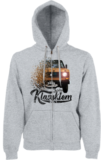 Jeżdżę klasykiem Tarpan 239D - bluza męska kaptur na zamek - 5