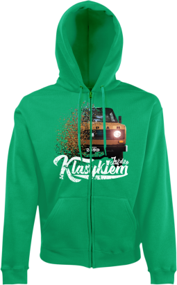 Jeżdżę klasykiem Tarpan 239D - bluza męska kaptur na zamek
