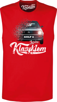 Jeżdżę klasykiem GOLF 2 - top męski bezrękawnik  - 5