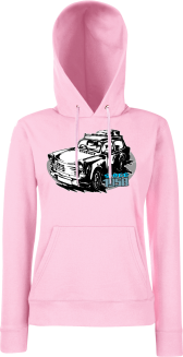 Trabant since 1958 Wakacje - bluza damska z kapturem różowa