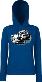 Trabant since 1958 Wakacje - bluza damska z kapturem granatowa