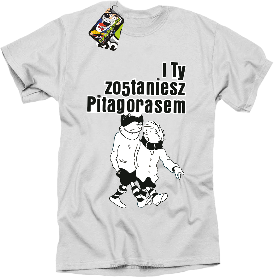 I ty zostaniesz Pitagorasem - koszulka męska biała