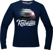 Jeżdżę Klasykiem OPEL Astra GTC - longsleeve męski granatowy