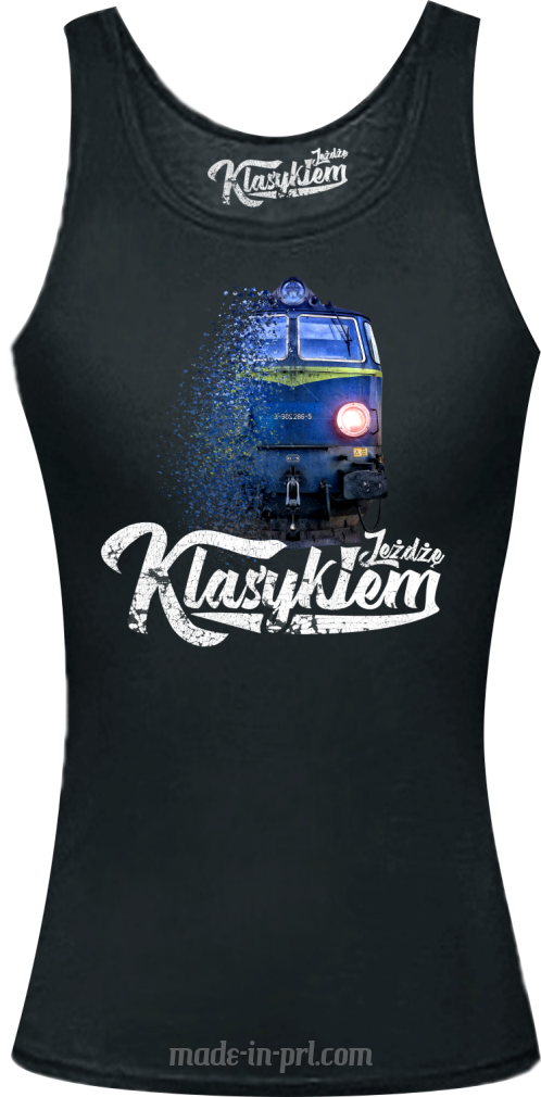 Jeżdżę klasykiem Stary Pociąg PKP - top damski