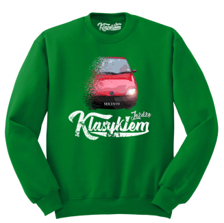 Zielona bluza męska z nadrukiem - SEICENTO 