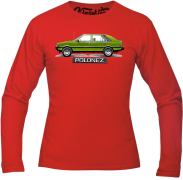 Polonez zielony Klasyczny Bok - longsleeve męski czerwony