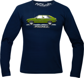 Polonez zielony Klasyczny Bok - longsleeve męski granatowy