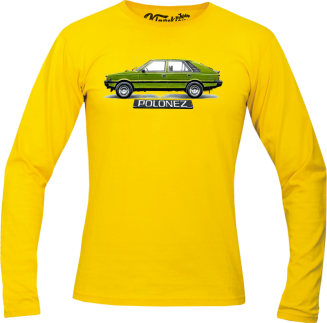 Polonez zielony Klasyczny Bok - longsleeve męski żółty