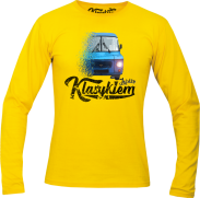 Jeżdżę klasykiem NYSA - longsleeve męski żółty