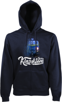 Jeżdżę klasykiem Stary Pociąg PKP - bluza męska kaptur na zamek - 2