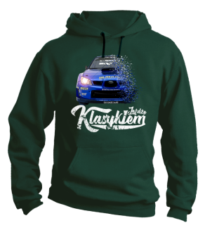 Jeżdżę klasykiem Subaru Impreza WRX - bluza męska z kapturem - 8