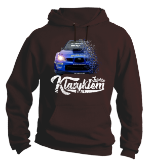 Jeżdżę klasykiem Subaru Impreza WRX - bluza męska z kapturem - 9