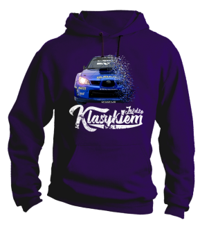 Jeżdżę klasykiem Subaru Impreza WRX - bluza męska z kapturem - 12