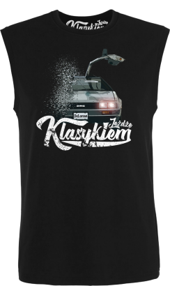 Jeżdżę klasykiem DMC DeLorean - top męski bezrękawnik
