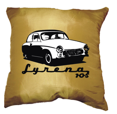 SYRENA 105 - poduszka złoto-biała
