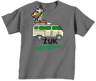 Żuk Ogrodnik Wektor - koszulka dziecięca szara