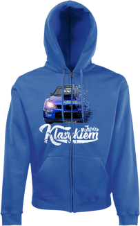 Jeżdżę klasykiem Subaru Impreza WRX - bluza męska kaptur na zamek - 2