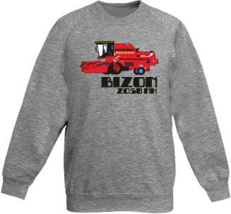 BIZON ZO58NH - Bluza dziecięca standard bez kaptura melanż 