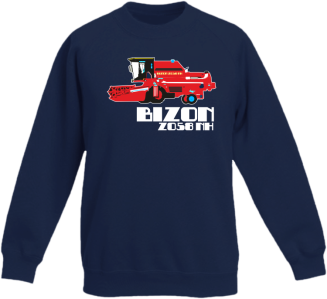 BIZON ZO58NH - Bluza dziecięca standard bez kaptura granat