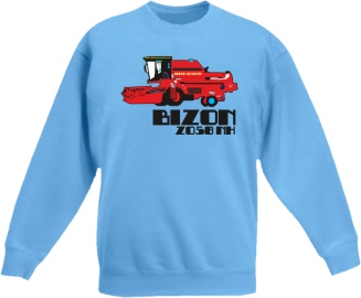 BIZON ZO58NH - Bluza dziecięca standard bez kaptura błękit 