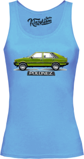 Polonez zielony Klasyczny Bok - top damski błękitny