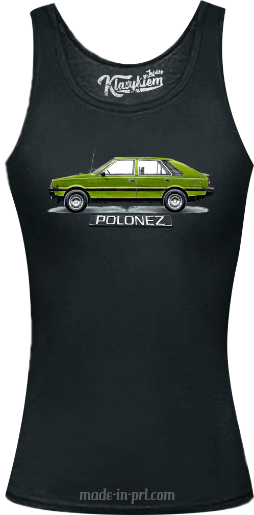 Polonez zielony Klasyczny Bok - top damski czarny